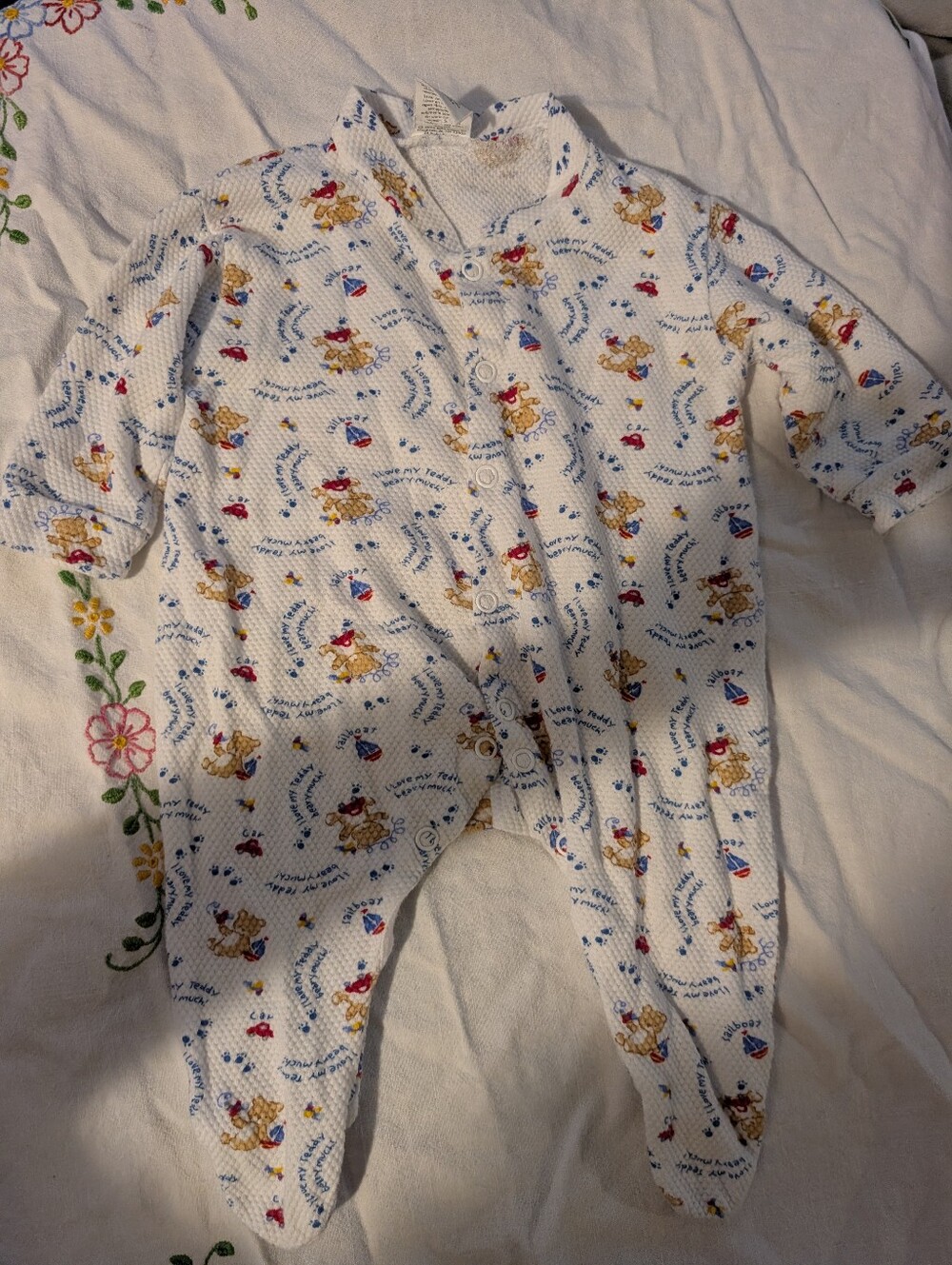 Vintage Baby One-Piece Footed Sleeper